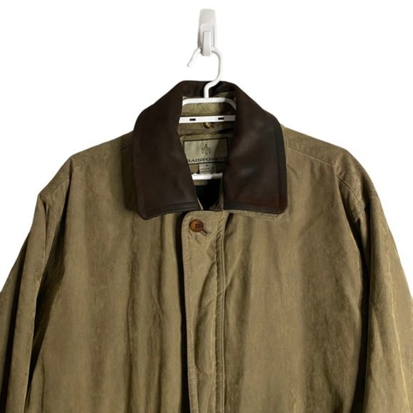 Rainforest Men's Khaki Green Full Zip Casual Jacket - Picture 2 of 15